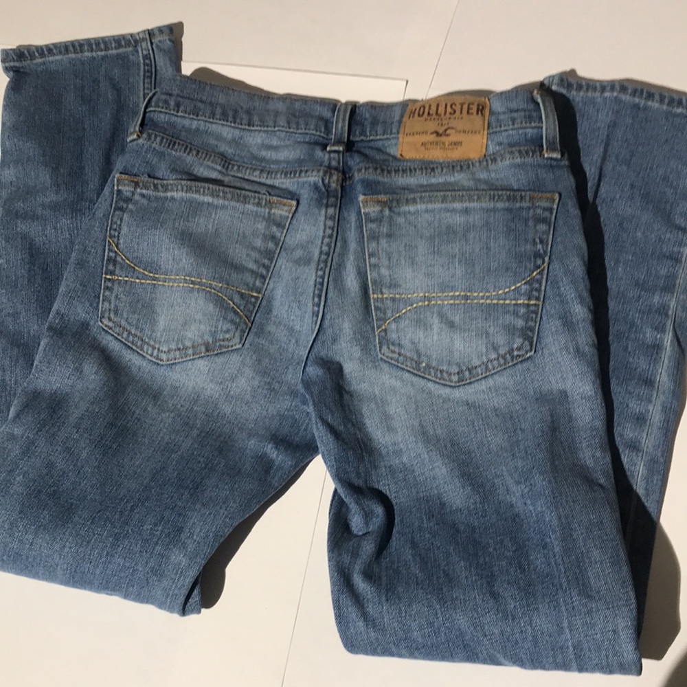 Hollister mens denim jeans sz w28 x l30 skinny button fly A&F - Picture 5 of 6